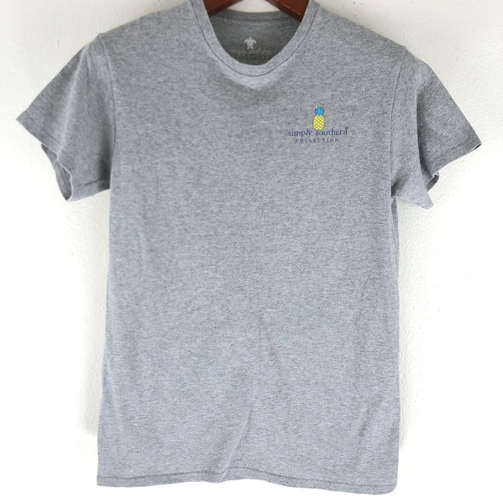 Happycore Simply Southern Stand Tall Stay Sweet Pineapple Graphic T-Shirt Gray S